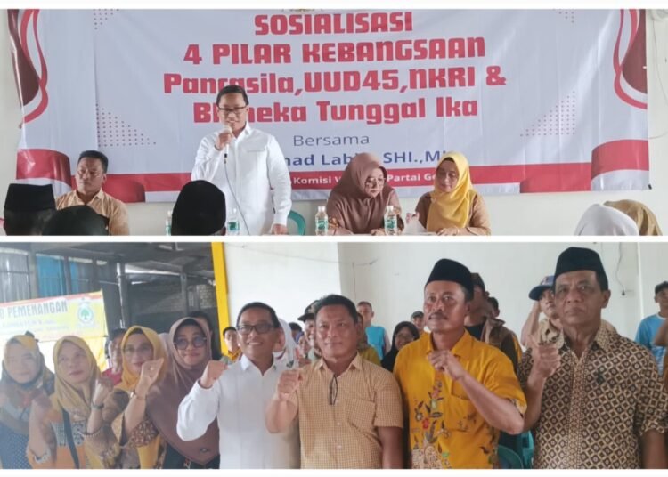Ahmad Labib Gelar Sosialisasi 4 Pilar di Kediaman Anggota DPRD Gresik Hj. Khomsatun Balongpanggang