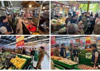 Satgas Pangan Polres Gresik Rela Blusukan ke Pasar Jamin Harga Bahan Pokok Tetap Aman