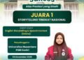 PENGUJUNG TAHUN, SISWI TERBAIK MAN 2 GRESIK JUARA 1 STORYTELLING TINGKAT NASIONAL