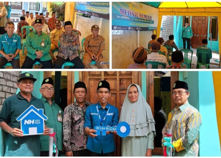 Berkah Akhir Tahun, Umiyatun Buruh Cuci Dukun Dapat Rumah Layak Huni dari BMT Mandiri Sejahtera dan NH Gresik