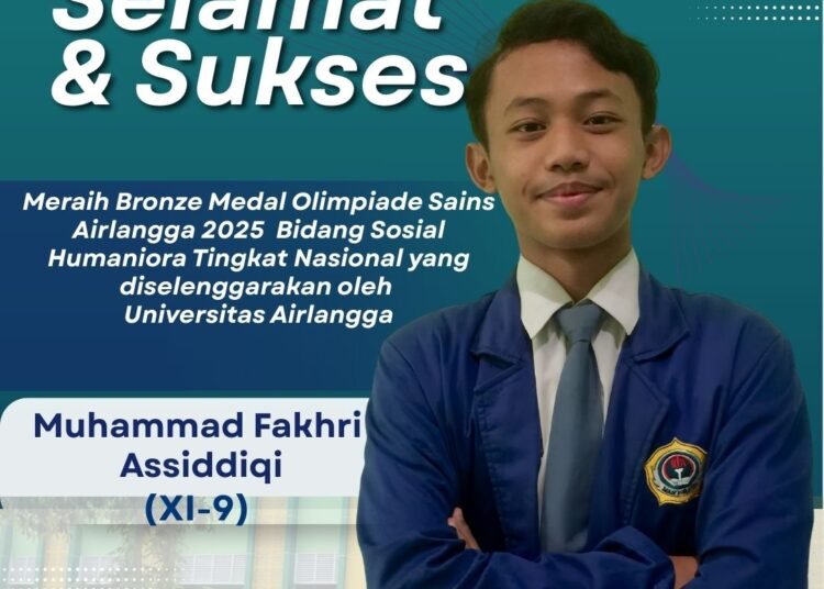 Trend Positif Prestasi MAN 1 Gresik Kembali Raih Medali di Ajang Olimpiade Tingkat Nasional