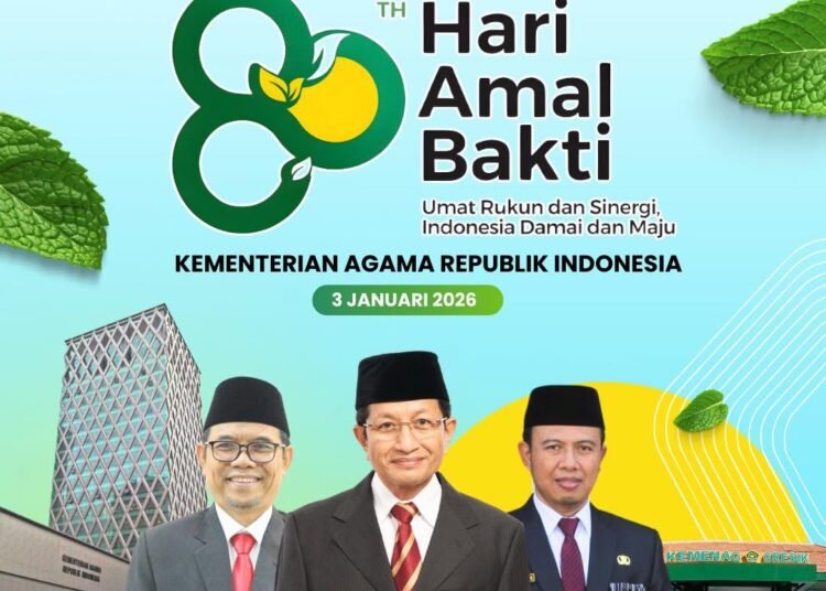 Selamat Hari Amal Bhakti Kemenag RI: 80 Tahun Mengabdi, Merajut Harmoni untuk Negeri