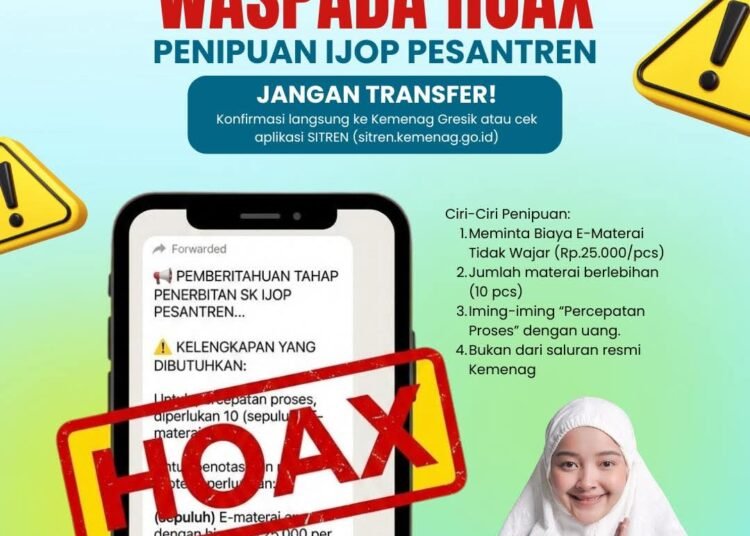 Hati-hati terhadap Segala Bentuk Penipuan Mengatasnamakan Kemenag Gresik