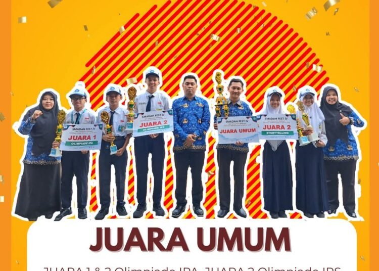 Joosss !! SMP Negeri 1 Gresik Kembali Sabet Juara Umum di Ajang Bergengsi SMADAH FEST IV 2026