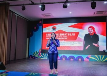 Rombongan Mbak Nila Antusias Ikuti Sosialisasi 4 Pilar MPR RI Wujud Terima Kasih Dapat Bantuan Rombong Gratis