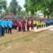 Perkuat Disiplin dan Karakter Kebangsaan, Babinsa Koramil Ujungpangkah Bekali Santri Pelatihan PBB