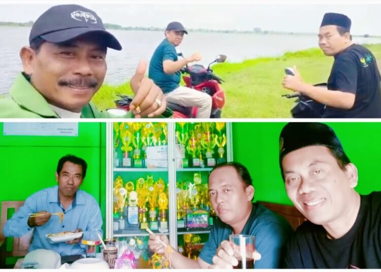 Tahun Baru Semangat Baru, Kamad MI di Dukun Gresik Lakukan Silaturahim sambil Taddabur Alam