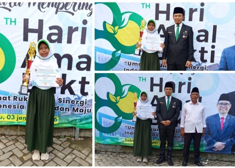 Puncak HAB ke-80, MI Tsamrotul Ulum Raih Penghargaan Juara 1 Olimpiade Madrasah Indonesia dari Kemenag Gresik