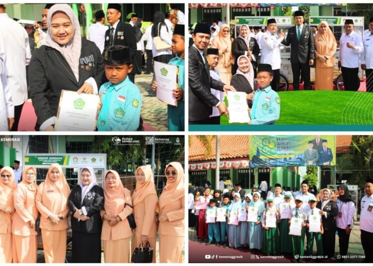 UPZ Kemenag Gresik Gelontor Beasiswa dan Sarana Usaha pada Puncak HAB ke-80 Kemenag RI