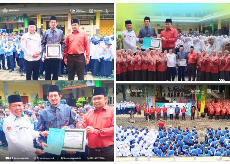 Selamat !! Kemenag Gresik Serahkan SK Piloting PAIS Berkarakter kepada SD YIMI