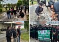 Tak Kunjung Diperbaiki, Baper Panceng Gandeng Pendekar Pagar Nusa Perbaiki Jalan Berlubang