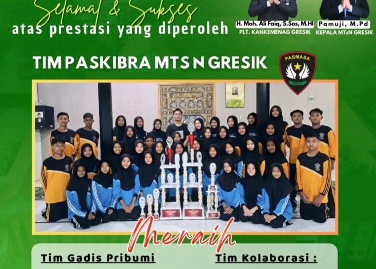 Bikin Bangga !! Tim Paskibra MTsN Gresik Borong Juara di Ajang “Latgab Championship Open 2026”