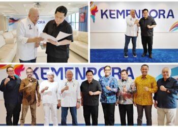 Ketua Umum PB Muaythai Indonesia AA LaNyalla Mahmud Mattalitti Temui Menpora RI Erick Thohir