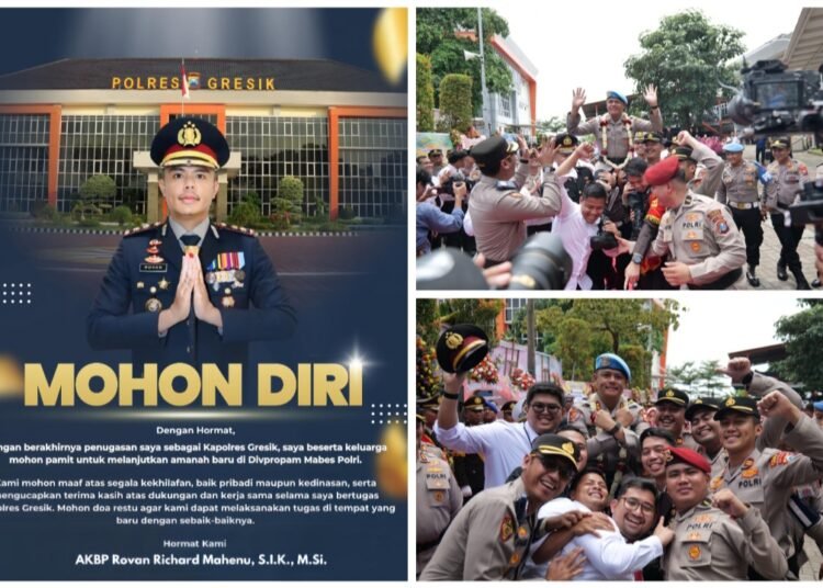 Dan Kapolres yang Sukses Pimpin Gresik itu Mohon Diri Emban Amanah Baru di Mabes Polri