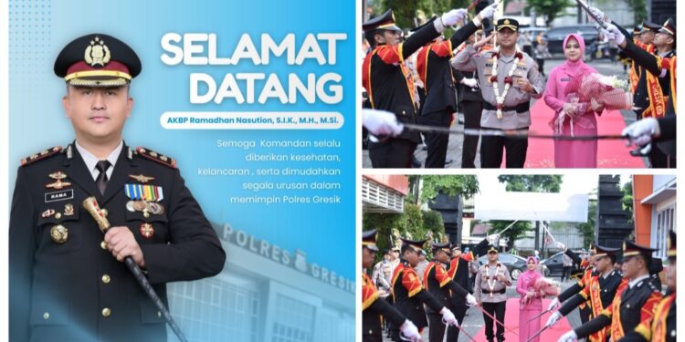 Dan Kapolsek Menganti itu Kini Jabat Kapolres Gresik: Selamat Datang AKBP Ramadhan