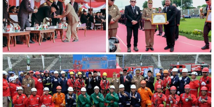 Bupati Gresik Gus Yani Raih Penghargaan Pembina K3 Terbaik dari Gubernur Jawa Timur Khofifah Indar Parawansa