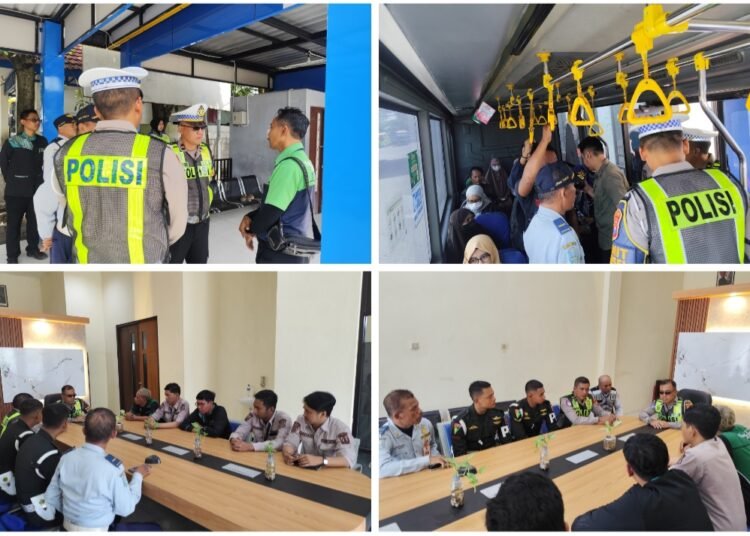 Tegas !! Satlantas Polres Gresik Imbau Driver Trans Jatim Tidak Berkendara secara Ugal-ugalan