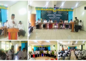 Berlayar ke Pulau Bawean, Ketua Umum MUI Gresik Kukuhkan Pengurus MUI Tambak