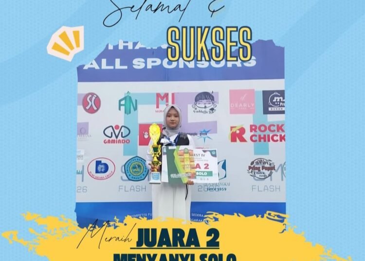 Aleysha Syakira Siswi SMPN 10 Gresik Sukses Raih Juara 2 Menyanyi Solo di Ajang Bergengsi SMADAHFEST VII
