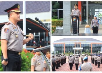 Pimpin Apel Perdana, Kapolres Gresik AKBP Ramadhan Tekankan Layani Masyarakat Dengan Hati