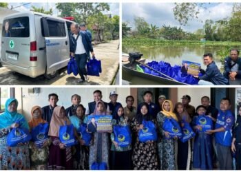Salut !! Aksi Kemanusiaan Jiddan DPR RI Berikan Bantuan Ratusan Paket Sembako untuk Korban Banjir Lamongan