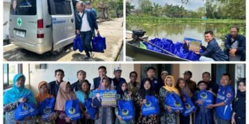 Salut !! Aksi Kemanusiaan Jiddan DPR RI Berikan Bantuan Ratusan Paket Sembako untuk Korban Banjir Lamongan