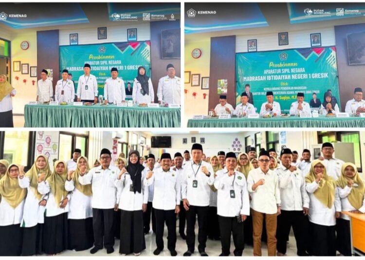 Madrasah Mandiri Berprestasi !! MIN 1 Gresik Gelar Pembinaan ASN Bersama Kabid Pendma Kanwil Kemenag Jatim