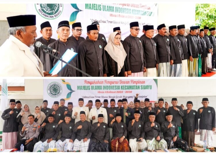 Resmi Dikukuhkan, MUI Sidayu Diminta Jadi Benteng Umat dari Paham Menyimpang