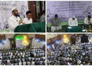 Majelis Siji Bersholawat di Haul Muassis Masjid Roudlotul Jannah serta Sesepuh & Pini Sepuh Masyarakat Tlogopojok
