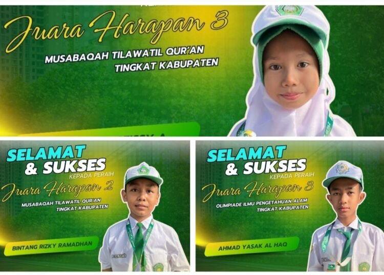 Mandiri Berprestasi !! MIN 1 Gresik Juara MTQ dan Olimpiade IPA di Ajang GETAZ ke-2 se-Kabupaten Gresik