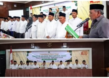 Resmi Dikukuhkan, MUI Driyorejo Siap Berjibaku Hadapi Tantangan Kenakalan Remaja