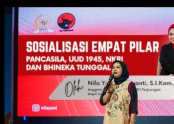 Ratusan Pelaku IKM Gresik Ikuti Sosialisasi 4 Pilar MPR RI, Nila Yani: Demi Wujudkan Keadilan Ekonomi