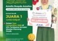 Istimewa !! Amelia Rusyda Azzahra Siswi MI Alkarimi Gresik Raih Juara 1 Lomba Kaligrafi Tingkat Kabupaten