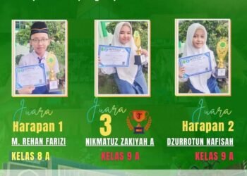 Tiga Murid MTsN Gresik Raih Prestasi di Ajang Lomba Singer Gelaran Savira Organizer