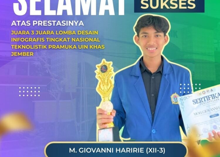 MAN 1 Gresik Kembali Ukir Prestasi di Panggung Nasional Sabet Juara 3 Lomba Desain Infografis