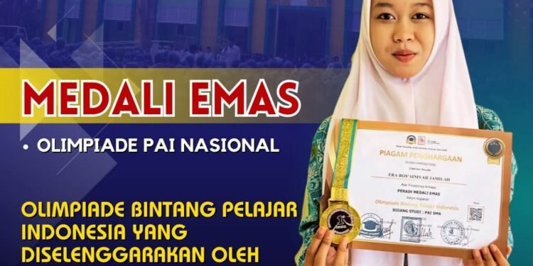 Alhamdulillah, Medali Emas Kembali Diraih Siswi MAN 1 Gresik di Ajang Olimpiade PAI Tingkat Nasional