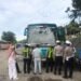 Pastikan Keselamatan Peziarah, Satlantas Polres Gresik Gelar Ramp Check Bus Pariwisata di Kawasan Sunan Giri