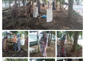 Sambut Ramadan, Fatayat NU Lowayu Dukun Gelar Aksi Bersih-bersih Icon Desa “Sendang Banyu Biru”