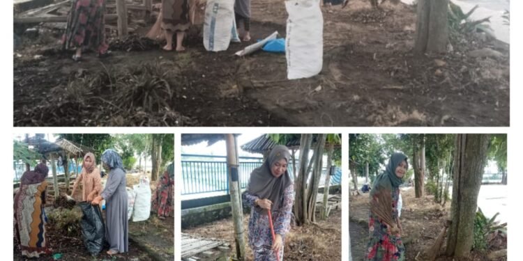 Sambut Ramadan, Fatayat NU Lowayu Dukun Gelar Aksi Bersih-bersih Icon Desa “Sendang Banyu Biru”