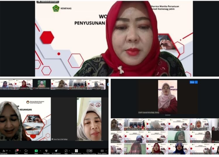 Perkuat Akuntabilitas Organisasi, DWP Kanwil Kemenag Jatim Gelar Workshop Penyusunan Laporan Keuangan