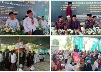 Ratusan Warga Hadiri Haul dan Sedekah Bumi Buyut Sentono di Desa Masangan Bungah