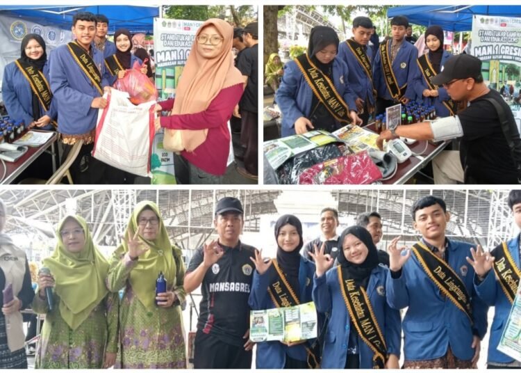 Peduli Lingkungan, MAN 1 Gresik Bersama DLH Gelar Program Penukaran Sampah dengan Pupuk Eco Enzim