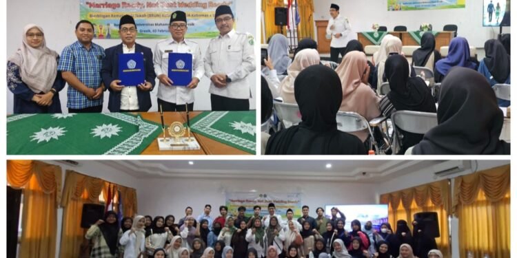 Perkuat Ketahanan Keluarga Generasi Emas 2045, KUA Kebomas dan FAI UMG Teken MoU Strategis