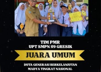 Bravo !! Tim PMR SMPN 29 Gresik Raih Juara Umum Duta Generasi Berkelanjutan Madya Tingkat Nasional