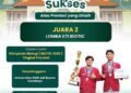 MAN 2 Gresik Sukses Raih Juara 2 Lomba KTI BIOTIC Olimpiade Biologi Tingkat Jawa Timur