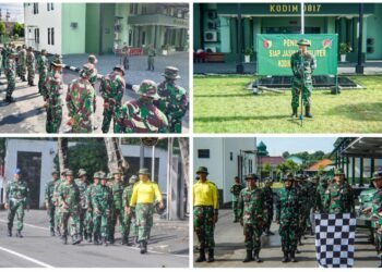 Uji Ketangguhan Prajurit, Kodim 0817/Gresik Laksanakan Penilaian Siap Jasmani Militer