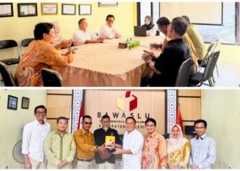 Ketua Bawaslu Gresik Achmad Nadhori Terima Kunjungan Silaturahmi dan Audiensi dari Partai Ummat