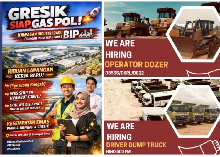 Jumat Berkah !! PT BIP Buka Lowongan Kerja Operator Dozer hingga Driver Dump Truck