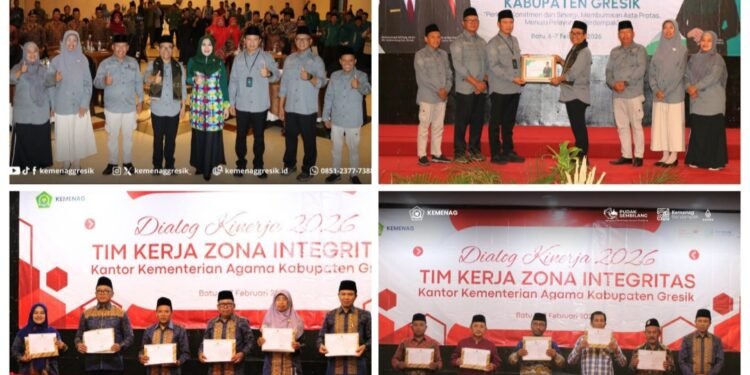 Kakanwil Jatim dan Ning Lia DPD RI Berikan Motivasi dalam Dialog Kinerja dan Pembinaan ASN Kemenag Gresik