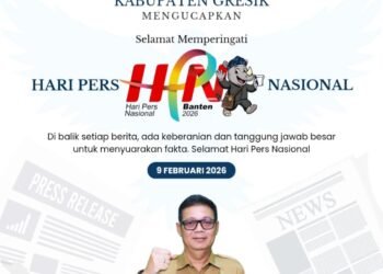 Kepala Diskominfo Gresik Ucapkan Selamat Hari Pers Nasional 2026 “Pers Sehat, Ekonomi Berdaulat, Bangsa Kuat”